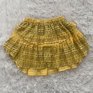 New Koch ivy skirt in metallic sunflower sz XS